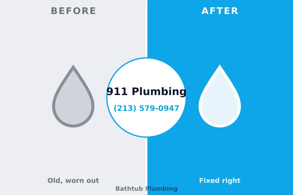 Before and after: plumbing company Orland Hills, IL